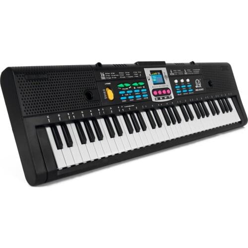 61 Keys Digital Music Electronic Keyboard Kids Multifunctional Electric Piano Keyboard for Piano Student and Microphone Function