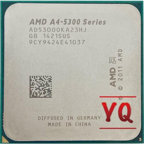AMD A4-Series A4-5300 A4 5300 A4 5300K A4 5300B 3.4 GHz Dual-Core CPU AD530BOKA23HJ / AD5300OKA23HJ Socket FM2