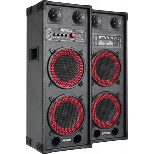 Fenton SPB28 pair of 2x8 "red woofer self-amplified speaker with Bluetooth, MP3/USB, ref.178.446