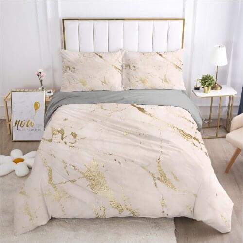 3D Bedding Set Printed Duvet Cover Set Pillowcases Comforter Quilt Blanket Cover Queen/King Nordic leaves