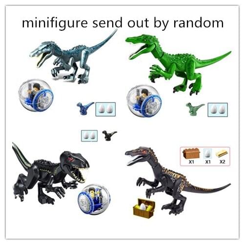 Jurassiic Century Park Tyrannosaurus Building Blocks Bricks triceratop Dinosaur T-rex children gift baby toys education model