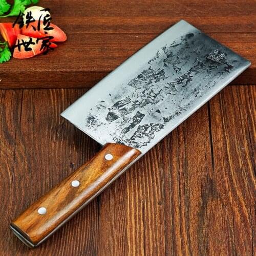Hand Forged Bone Knife High Carbon Steel Bone Knife Kitchen Sharp Axe Knife Professional Chef Knife Thick Lancet