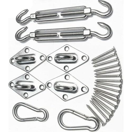 M6 Awning Accessories Sunshade Sail Stainless Steel Hardware Kit For Garden Sunshade Sail Fixing Accessories Easy To Install