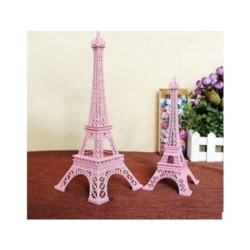 The new quality PINK E-Eiffels Tower in Paris in color decoration Home statue