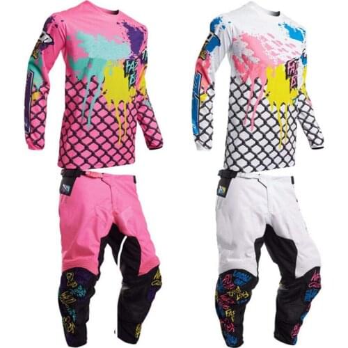 2022 NEW Motocross Jersey and Pants Men Summer Thin Breathable Sportswear Bicycle Enduro Motocross Costume Suit