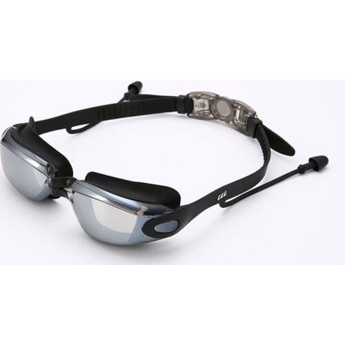 Swimming goggles Waterproof Anti-fog Conjoined Earplugs Men Women Swim Eyewear