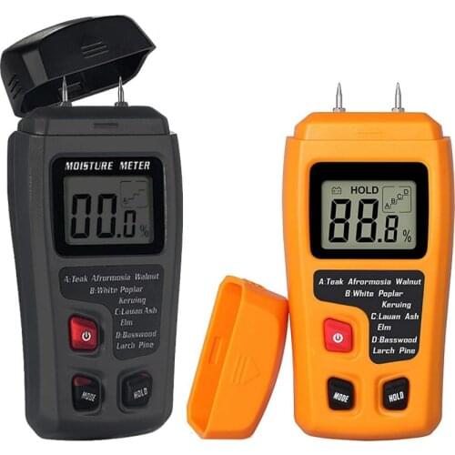Handheld Moisture Test Meter LCD Moisture Tester 4 Modes Switching Detector Humidity Measuring With Battery