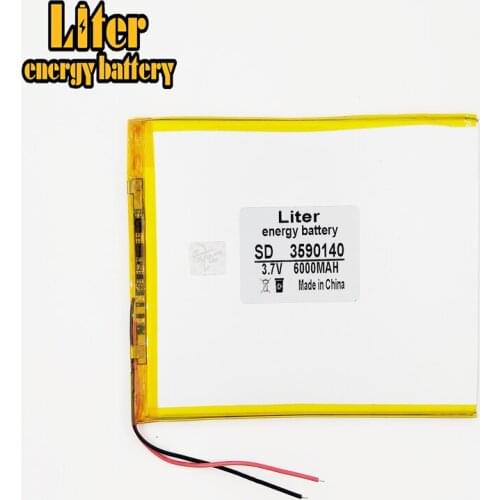 3590140 Tablet battery capacity 3.7V 6000mAh Universal Li-ion battery for tablet pc 8 inch 9inch