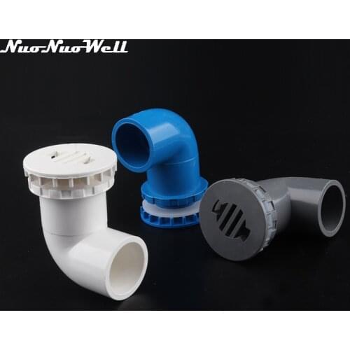 1pc PVC 20 25 32 40 50 mm 90 degree Thickened Fish Tank Outlet 1/2" Aquarium Water Inlet Water tank Elbow Joint drainage