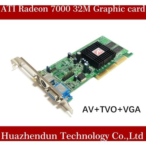 Free shipping Brand New Sapphire ATI Radeon 7000 32M DDR VGA/TVO/AV AGP Video card