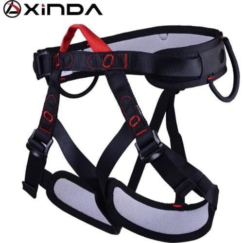 XINDA Camping Safety Belt For Rock Climbing Outdoor Expand Training Aerial Half Body Harness Protective Supplies Survival
