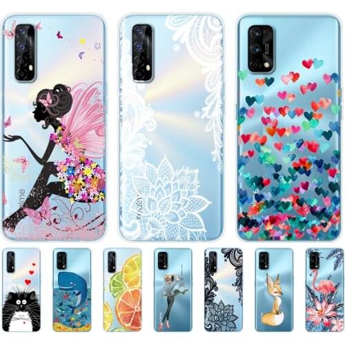 For Realme 7 back Cases For OPPO Realme 7 Pro Cover Shockproof Soft Silicon Phone Back For Realme7 7Pro Bumper Coque Capa Funda
