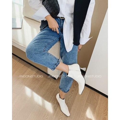 2021 Womens High Waist Baggy Cargo Pencil Jeans Pants Capris Y2k Streetwear Za Woman Oem Clothes Shorts Denim Trouser Suits New
