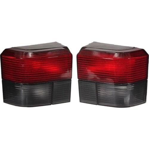 1 Pair Smoked Red Transporter Tail Light Lamps Cover Rear Bumper Tail Light Brake Light Lamp for T4 Caravelle
