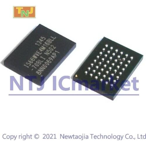 1 PC IS66WVE4M16BLL-70BLI BGA-48 3.0V Core Async/Page PSRAM IC CHIP