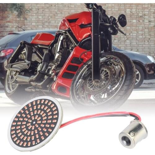 1156 Motorcycle Front Turn Signal Lamp Indicator Light Tail Lamp for Softail 2011-2017 Dyna 2012-2017 Sportster 2014-2017