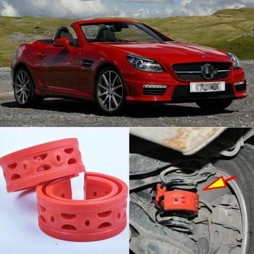 2pcs Rear Air Suspension Shock Bumper Spring Coil Cushion Buffer For BENZ SLK55