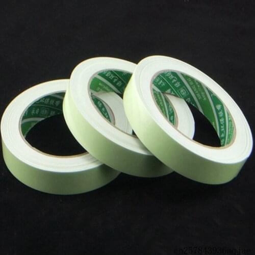 50pcs 10mm Luminous Tape Self-adhesive Warning Tape Night Vision Glow In Dark Safety Security Home Decoration Tapes