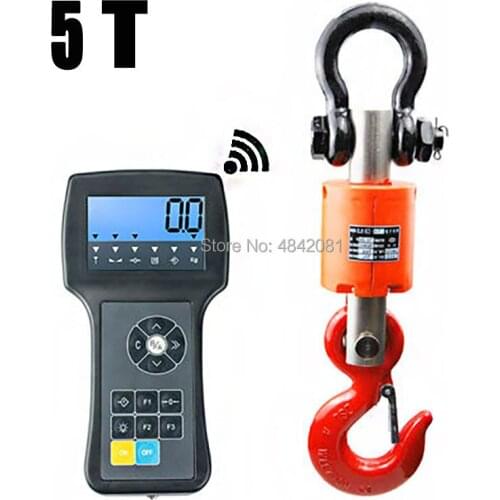 5T Wireless electronic scales hanging pounds hooks scale hanging wireless driving scale hand-held scales