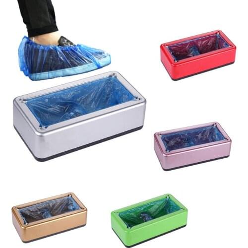 Automatic Shoe Cover Dispenser Portable Boot Cover Shoe Cover Machine Cover 50 Piece Disposable Shoes Suitable for Home