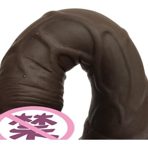 Big Realistic Black Dildo for Women Soft Black Big Penis with Suction Cup Dildo Sex Toys for Woman Strapon Female Masturbation