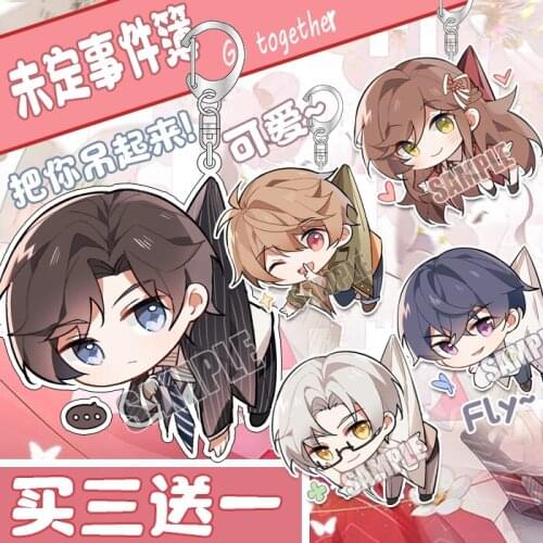 Anime Tears of Themis Vilhelm Libra Marius Raven Acrylic Keychain Q Version Pendant Cosplay Desk Decor Keyrings Xmas Gifts