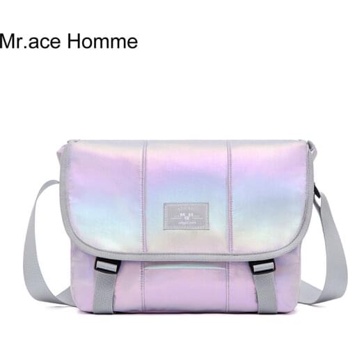 Mah Colorful And Transparent Crossbody Messenger Bag Women Fashion School Shoulder Bag For Girl Summer Mobilphone Bags