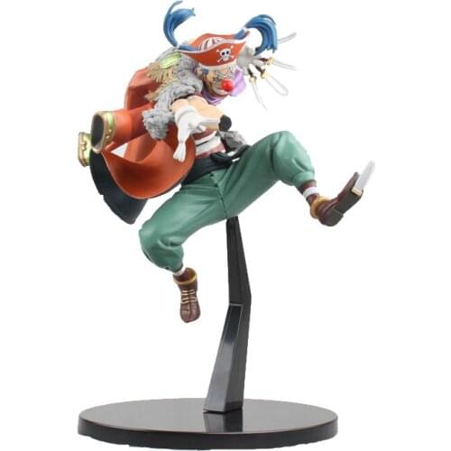 One Piece GK Buggy Action Figure 22cm PVC Statue Collection Toys For Children Clown Fly Knife Desktop Decoration Gift Figma