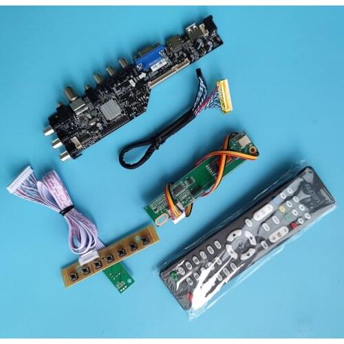 Kit For LTN160HT01 1920x1080 driver digital panel remote HDMI-compatible controller board DVB-T DVB-T2 Display LED USB VGA AV TV