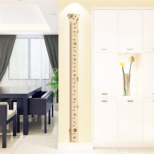 Creative Height Measure Ruler Wall Stickers Home Decoration Kids Room Bedroom Mural Art Diy Pvc Growth Chart Wall Decal
