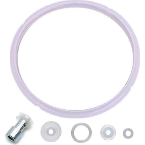 Universal Replacement Silicone Sealing Gaskets Float Valve Sealer Parts Set for 5 or 6 Quart Pressure Cooker Model for YBD60-100