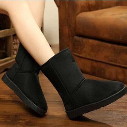 2021 New Fashion High Tube Snow 2021 Plus Velvet Comfortable Womens Cotton Shoes Round Toe Womens Boots