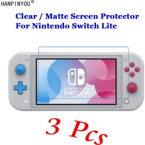 3 Pcs/Lot For Nintendo Switch Lite 5.5" New HD Clear / Anti-Glare Matte Front Screen Protector Touch Film Protection Skin
