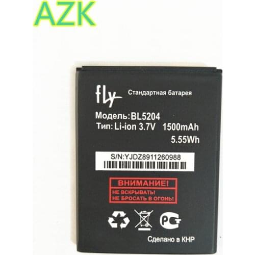 B-TAIHENG BL5204 Battery for FLY IQ447 IQ 447 BL5204 BL 5204 1500mAh High Quality Mobile Phone Replacement Li-ion Battery