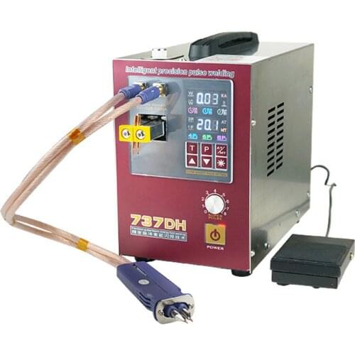 737DH New Upgrade Induction Delay Spot Welder For 18650 Battery 4.3KW High Power Automatic Pulse Spot Welding Machine