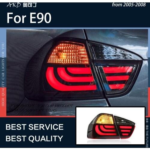 AKD Car Styling for BMW E90 2005-2008 LED Tail Light Signal Brake Reverse Rear Fog Lamp LED Light Dynamic Lamps Auto Accessories
