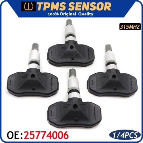 TPMS Tire Pressure Monitor Sensor 25774006 For Buick Rainier GM C Envoy Xl Xuv Saab 9-7x 2001-2009 315MHz Tyre Pressure Sensor