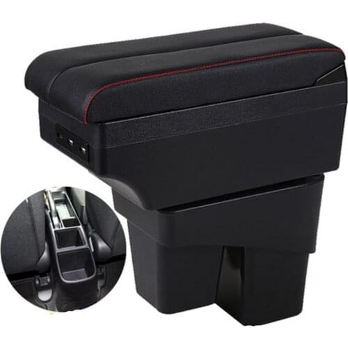 For HONDA fit jazz armrest box central Store content Storage armrest box with USB