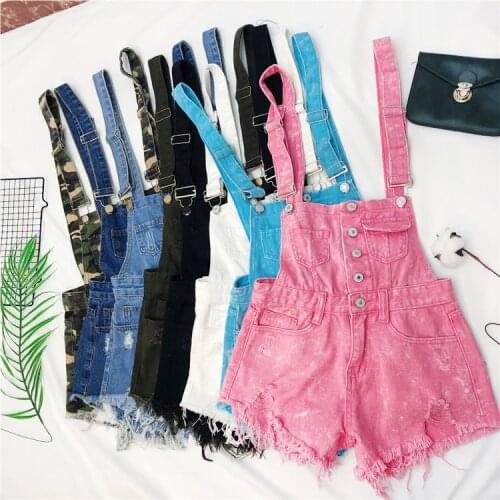 Denim Jumpsuits Short Overalls for Women Fashion Rompers Bodysuit Plus Size Cotton Playsuits Roupas Female