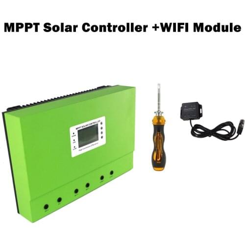 Master MPPT 100A 80A Solar Charge Controller 12V 24V 36V 48VDC Auto. Max PV Input 150V Regulator Charge Controller WIFI Module