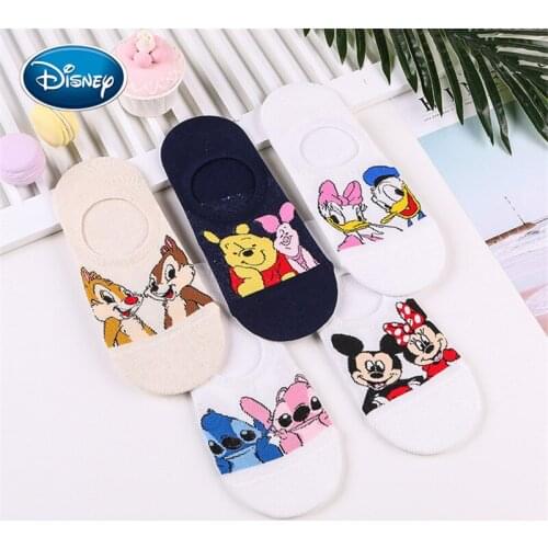 Dinsey Summer Casual women socks Korea women animal cartoon mouse ankle socks cute invisible socks thin cotton stopki boat socks