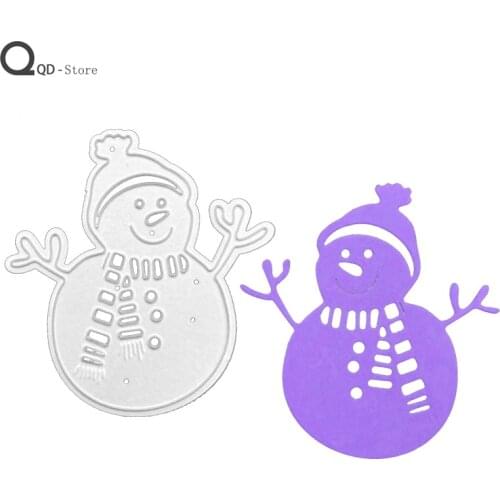 Scrapbook Metal Cutting Dies Childrens Puzzle Christmas Snowman DIY Card Make Mould Model Craft Decoration New 2021 Wholesale