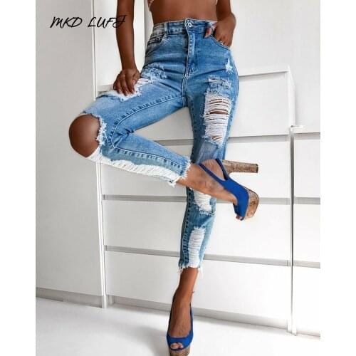 MKD LUFI Womens Ripped Jeans