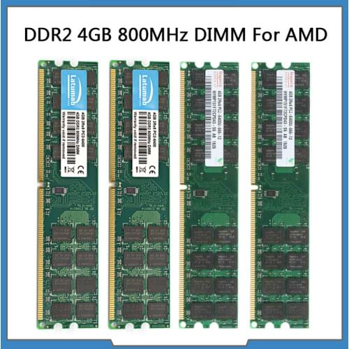 RAM DDR2 4GB 8GB 16GB 800MHz Desktop Memory for AMD CPU Chipset Motherboard PC2-6400 Memory RAM 240 Pins 1.8V PC Memory Module