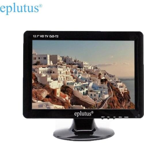 Portable TV for car DVB-T2 Digital tuner Analog mini small auto television Eplutus EP 122T 12.1 inch MP4 USB AV HDMI