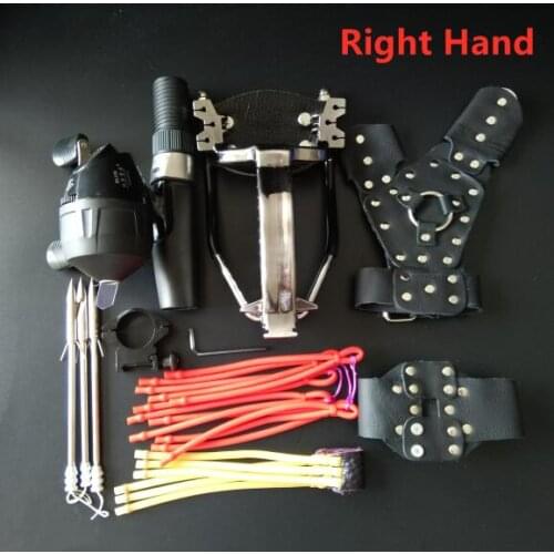 Powerful Card Ball Fishing Slingshot Rubber Bands Folding Wrist Slingshot Outdoor Shooting Slingshot Catapult Tools