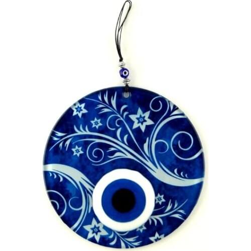 Handmade Blue Star Fusion Glass Charm 16cm