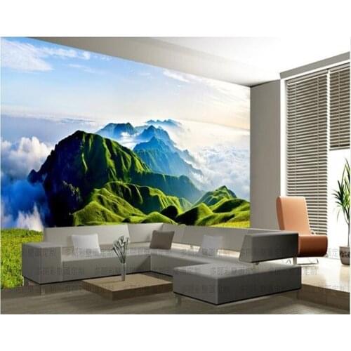 Custom modern 3D mural Wallcoverings,mountains landscape for bedroom living room TV backdrop decoration papel de parede