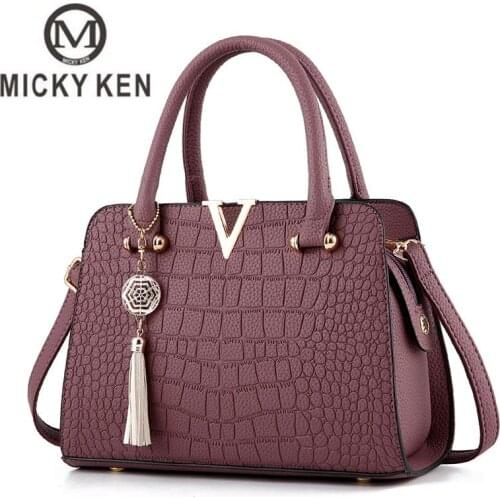 Micky Ken new shoulder bag European and American fashion Pu handbag crocodile pattern ladies handbag high quality crossbody