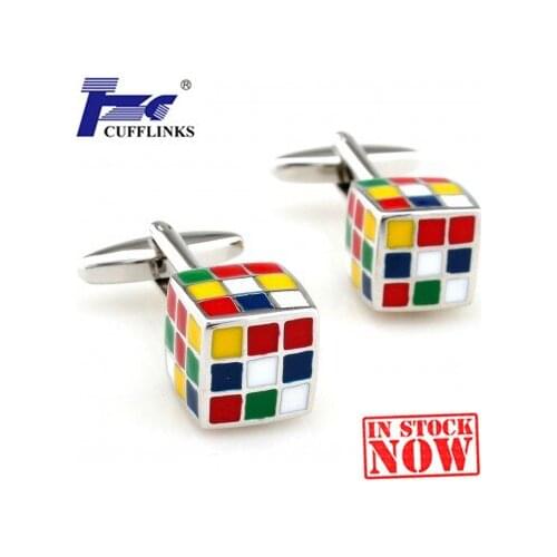 Magic Cube Cufflink Cuff Link 2 Pairs Free Shipping Promotion